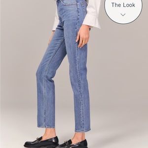 Abercrombie ankle straight jeans